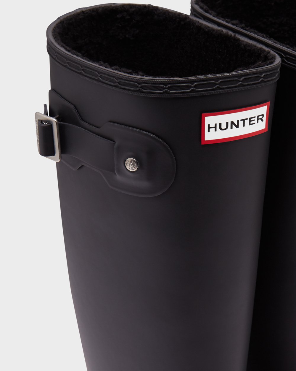 Hoge Regenlaarzen Dames - Hunter Original Insulated - Zwart - 24MNYJOWP